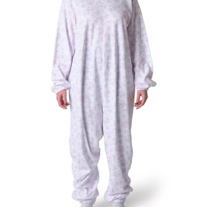 Pigiama sanitario invernale donna con cerniera posteriore - Provenzale Monocolore