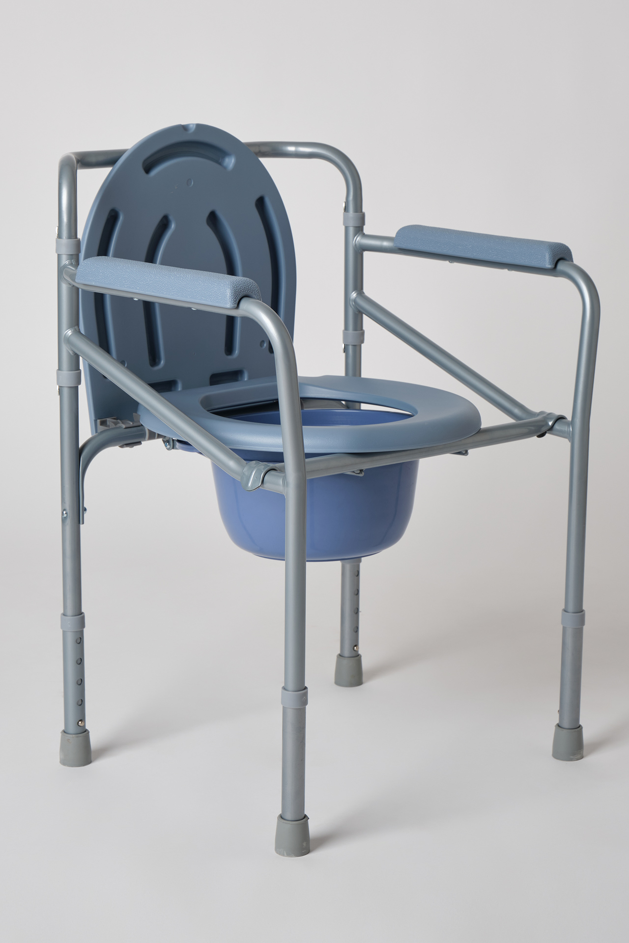 Sedia WC disabili e anziani regolabile in altezza – 2 in 1: rialzo WC e sedia WC con secchio